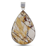 925 Silver Brecciated Mookaite Pendant