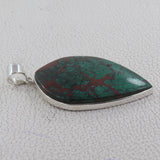 Azurite malachite Gemstone Silver Pendant