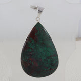 Azurite malachite Gemstone Silver Pendant