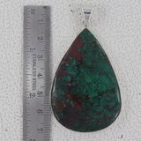 Azurite malachite Gemstone Silver Pendant