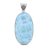 Larimar 925 Sterling Silver Pendant