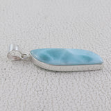 Larimar 925 Sterling Silver Pendant