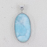 Larimar 925 Sterling Silver Pendant