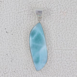 Larimar 925 Sterling Silver Pendant