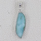 Larimar 925 Sterling Silver Pendant