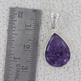 Natural Charoite Pendant 925 Sterling Silver