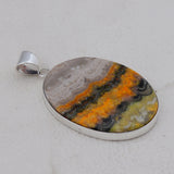 925 Starling Silver Mustered Jasper Pendant