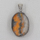 925 Starling Silver Mustered Jasper Pendant