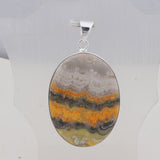 925 Starling Silver Mustered Jasper Pendant