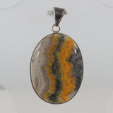 925 Starling Silver Mustered Jasper Pendant