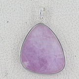 Large kunzite Gemstone Plain 925 Silver Pendant