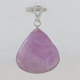 Large kunzite Gemstone Plain 925 Silver Pendant