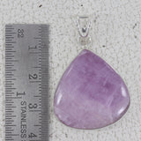 Large kunzite Gemstone Plain 925 Silver Pendant