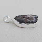 925 Starling Silver Oco geode Pendant