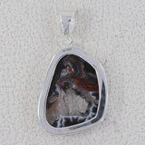 925 Starling Silver Oco geode Pendant