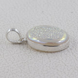 925 Starling Silver Titanium Druzy Pendant