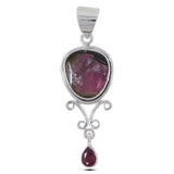 Watermelon Tourmaline Designer Pendant