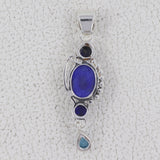 Blue Topaz 925 Sterling Silver Pendant