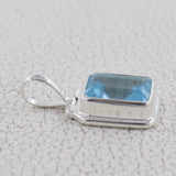 Blue Topaz 925 Sterling Silver Pendant