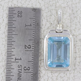 Blue Topaz 925 Sterling Silver Pendant