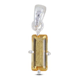 925 Sterling Silver Citrine Pendant