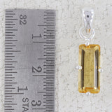 925 Sterling Silver Citrine Pendant