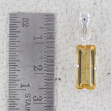 925 Sterling Silver Citrine Pendant