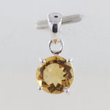 925 Sterling Silver Citrine Pendant