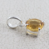 925 Sterling Silver Citrine Pendant