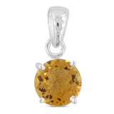 925 Sterling Silver Citrine Pendant