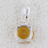 925 Sterling Silver Citrine Pendant