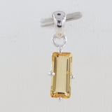 925 Sterling Silver Citrine Pendant