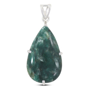 925 Sterling Silver Green Kyanite Pendant