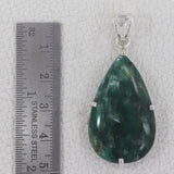 925 Starling Silver Green Kyanite Pendant