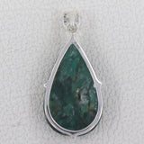 925 Starling Silver Green Kyanite Pendant