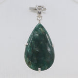 925 Starling Silver Green Kyanite Pendant