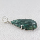 925 Starling Silver Green Kyanite Pendant