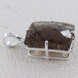 925 Silver Smoky Quartz Pendant