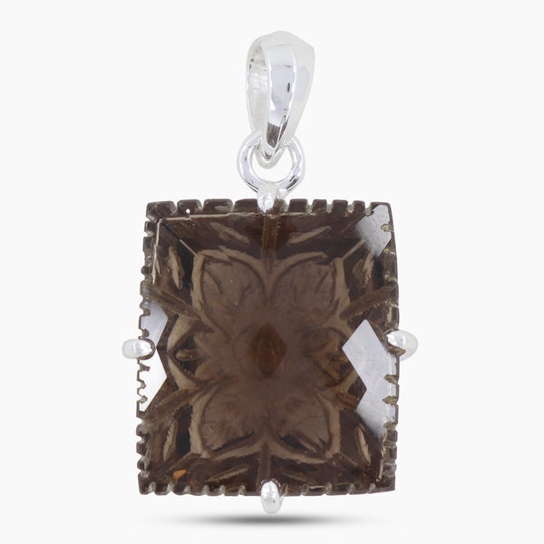 925 Silver Smoky Quartz Pendant