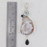 Occogeods, Green Amethyst Silver Pendant