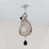 925 Starling Silver Oco geode Pendant