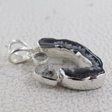 925 Silver Rough Oco geode Pendant