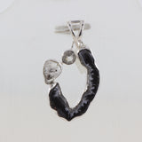 925 Silver Rough Oco geode Pendant