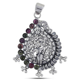 925 Sterling Silver Tourmaline Pendant