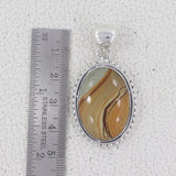 Wild Horse Picture Jasper Silver Pendant