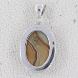 Wild Horse Picture Jasper Silver Pendant