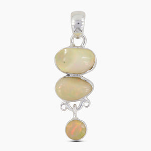 925 Sterling Silver Ethiopian Opal Pendants