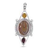 Wonder Jasper With Multi Stone Pendant