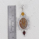 Wonder Jasper With Multi Stone Pendant