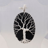 Lava Gemstone Pendant 925 Sterling Silver